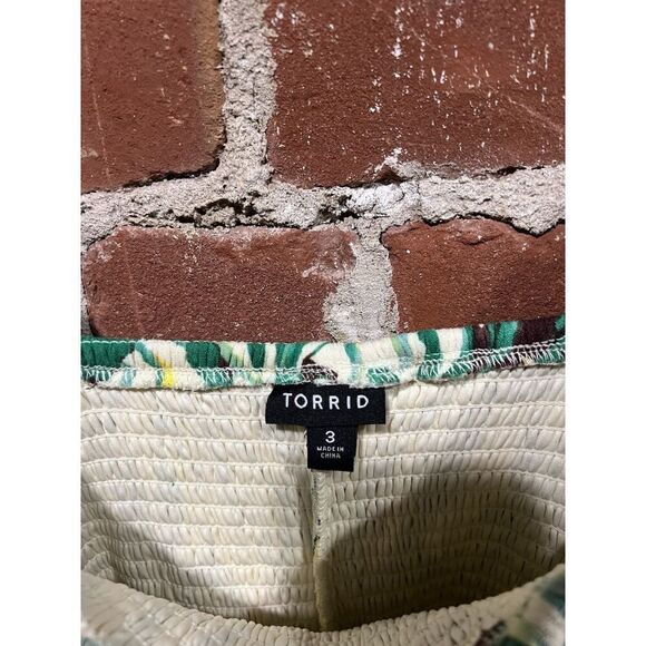 Torrid Womens Green Floral Pattern Sleeveless Tank Top Plus Size 3 - Picture 3 of 3